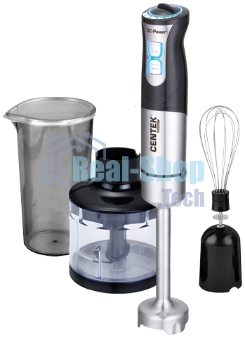 Блендер погружной Centek CT-1342 1400 Вт, черный/стальной