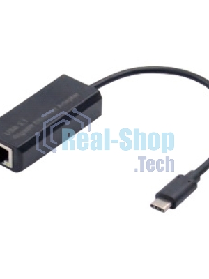 Кабель-адаптер ExeGate EX283721RUS EXE-736 USB3.0 Type-C --> UTP 1000Mbps AX88179