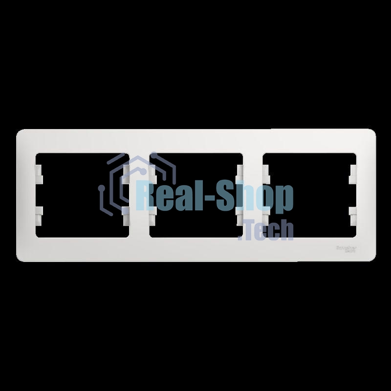 Рамка 3-м Glossa горизонт. бел. SchE GSL000103