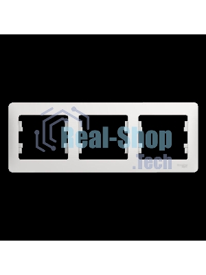 Рамка 3-м Glossa горизонт. бел. SchE GSL000103