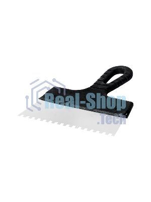 Шпатель фасадный Rexant 200 мм зуб 6х6 нержавеющая сталь, пластмассовая ручка