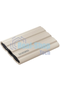 Внешний SSD Samsung T7 Shield, 1TB, USB 3.2 Gen 2 Type-C, R/W 1050/1000, бежевый