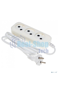 Сетевой удлинитель Buro BU-PSL3.1/W 1.5 м (3 розетки) белый (пакет ПЭ)