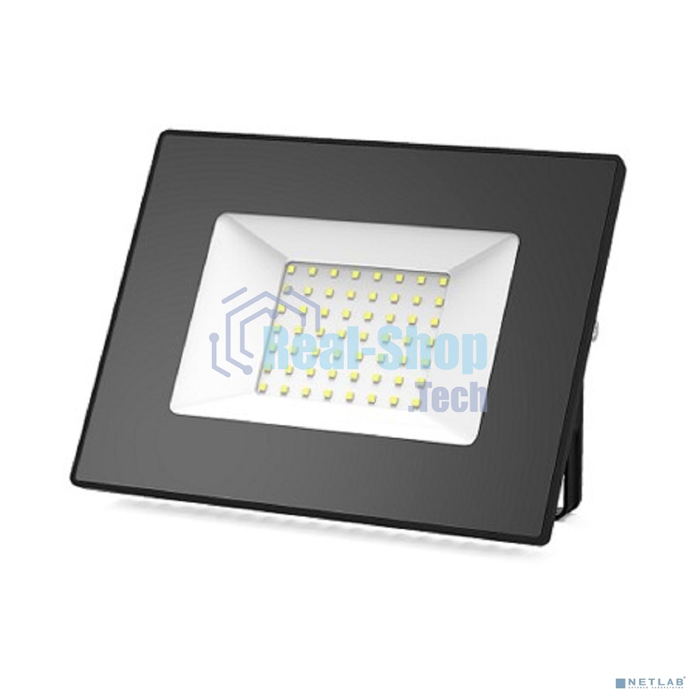 Прожектор светодиодный Gauss Elementary 50Вт 3510лм IP65 6500К черный ПРОМО