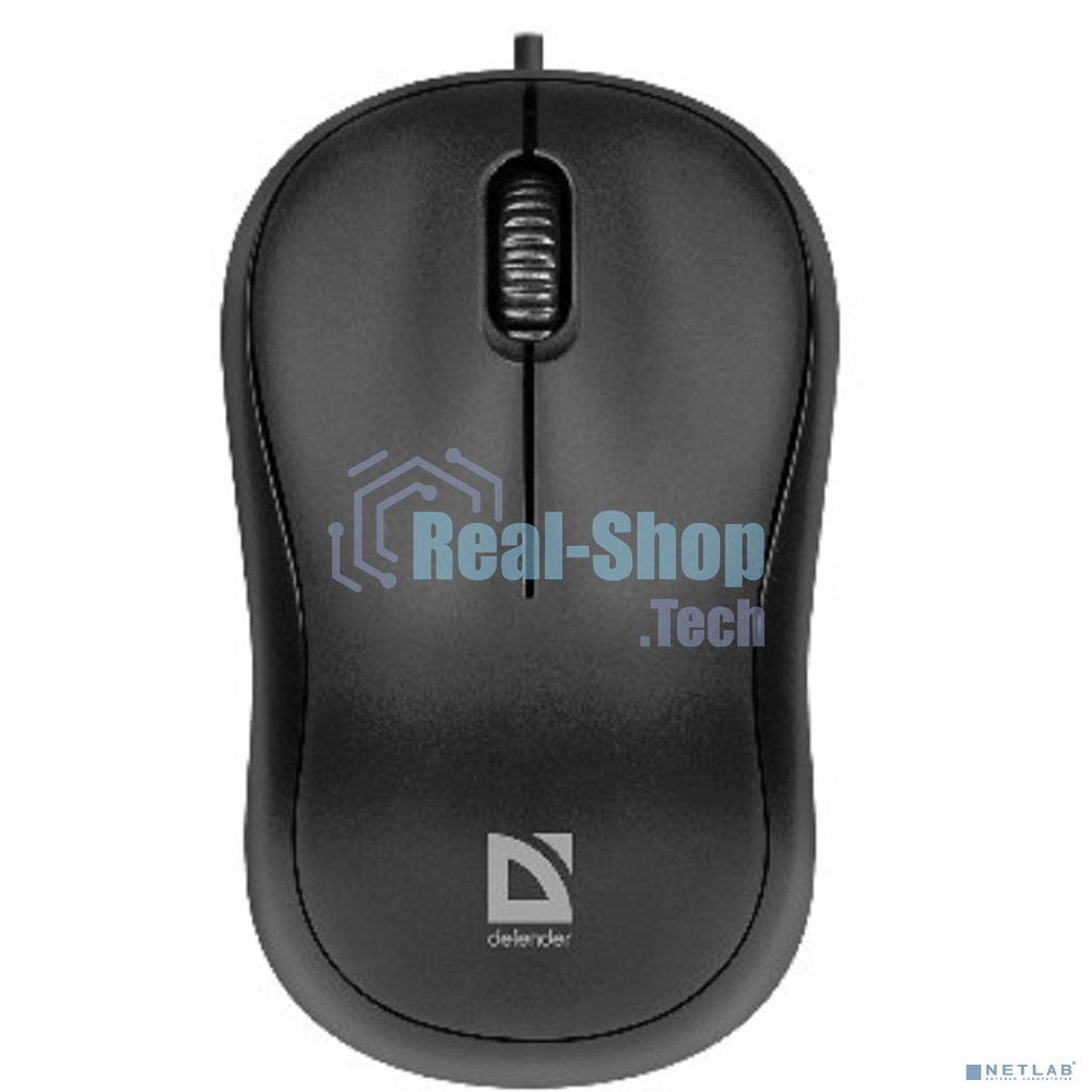 Мышь проводная Defender Patch MS-759 черный, 1000 dpi, USB, кнопки - 3