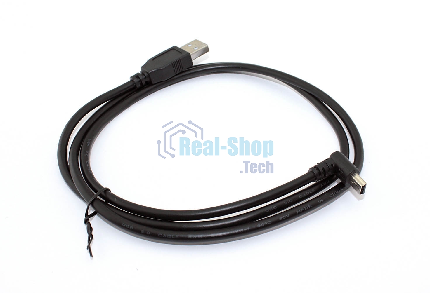 Кабель USB Type A на Mini USB угол вниз 1 м