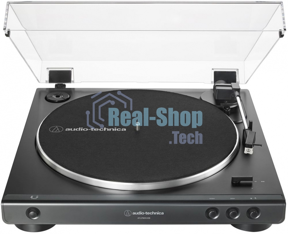 Проигрыватель винила Audio-Technica AT-LP60XUSB полностью автоматический серебристый