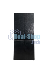 Холодильник Бирюса CD 496 TBG текстурированное черное стекло трехкамерный 334/162л морозилка снизу, NoFrost, Side by Side