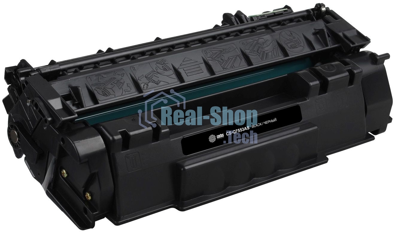 Картридж лазерный Cactus CS-Q7553AS черный (3000 стр.) для HP P2014/P2015/M2727