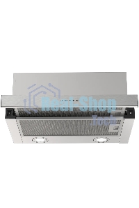 Встраиваемая вытяжка Kuppersberg SLIMHIT 50 X телескопическая, 50 см, High-Tech, макс. Производительность 750 м3/ч, 2 скорости, механическое управление, светодиодное освещение, уровень шума 51 дБ,  нержавеющая сталь