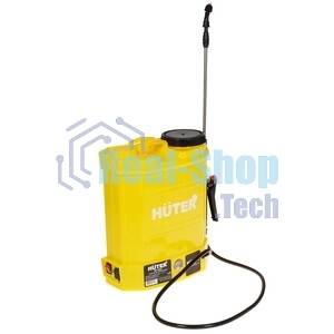 Опрыскиватель аккумуляторный Huter SP-12AC, аккумуляторный, ранцевый, 12л, желтый/черный