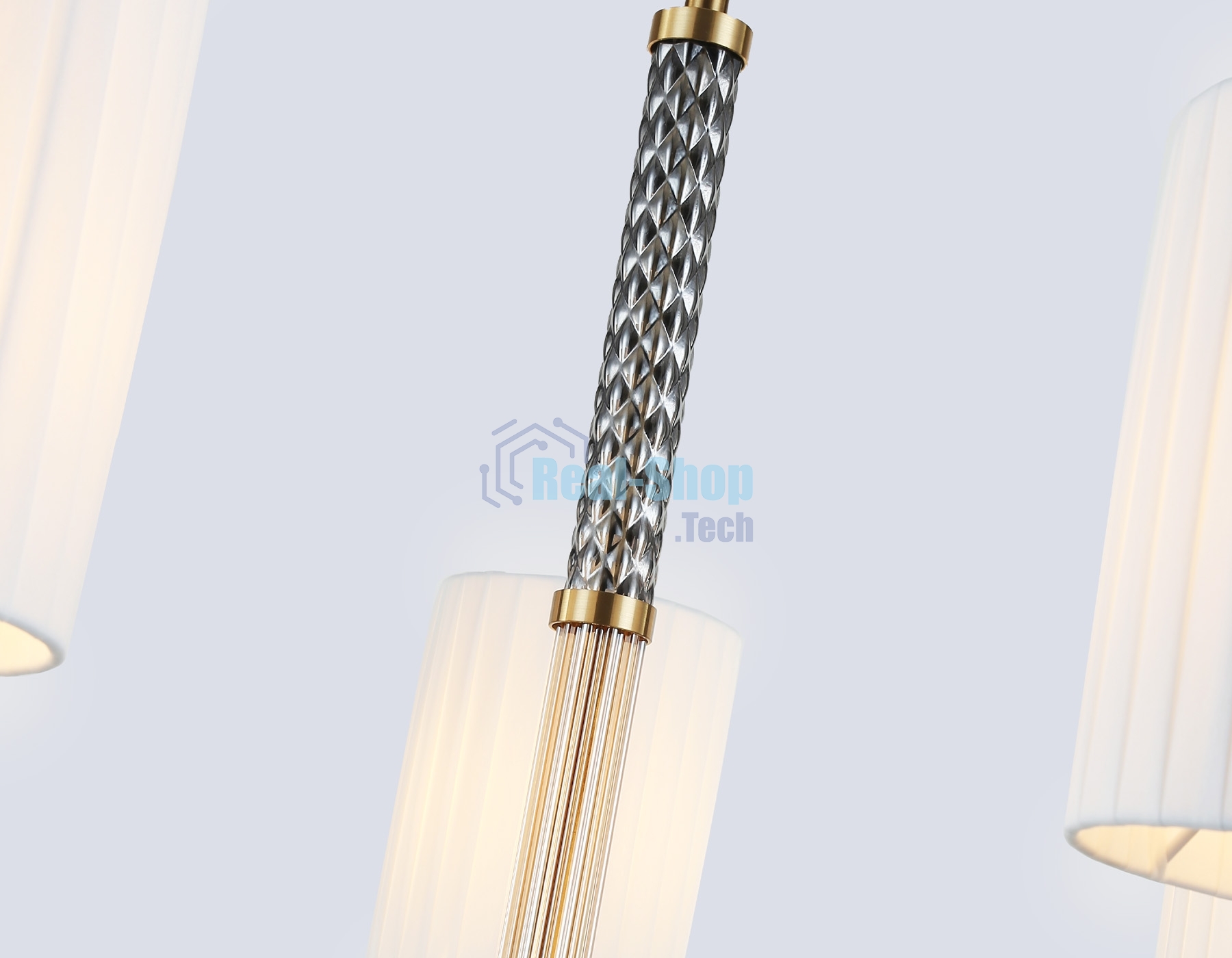Люстра Ambrella light LH71503/7 BS/FR латунь/белый матовый E14*7 max 40W D840*640