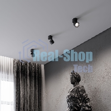 25112/LED 9W 4000K / Светильник потолочный светодиодный / черный