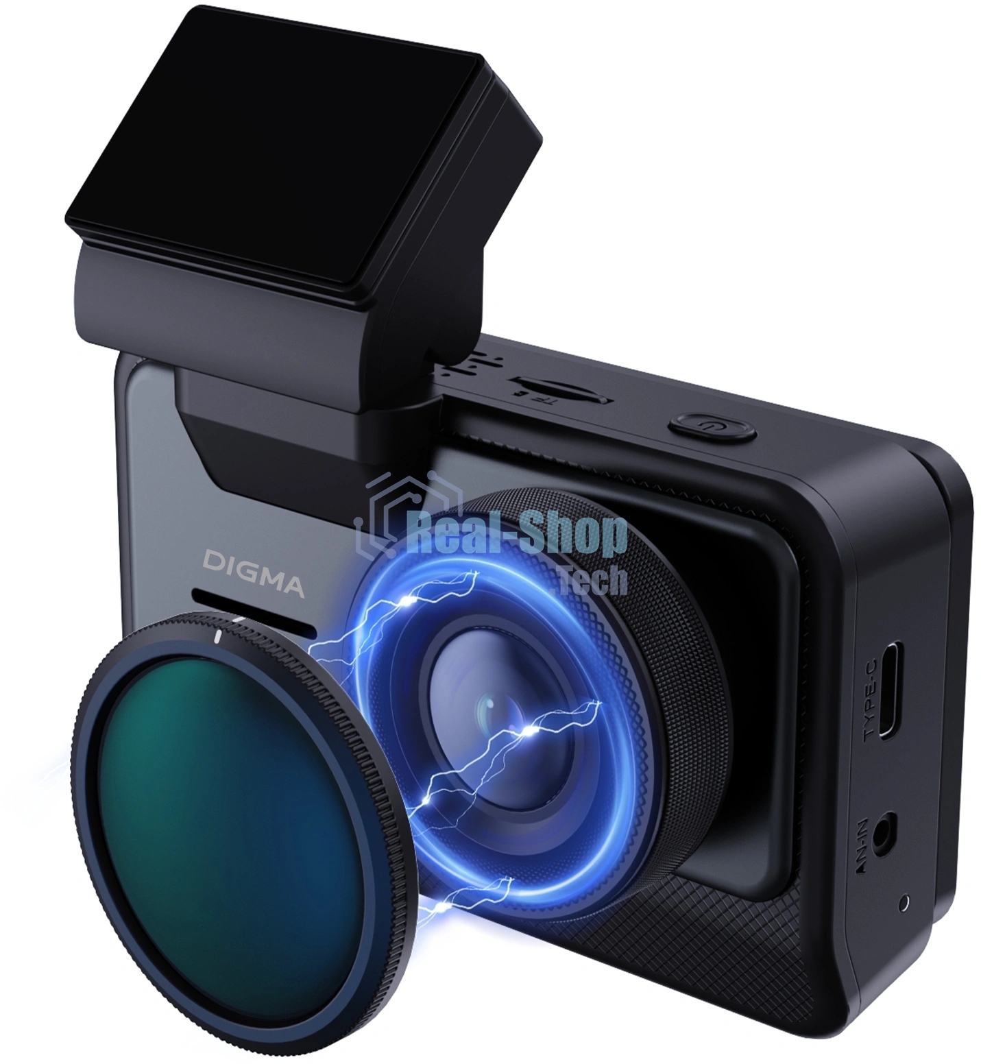 Видеорегистратор Digma FreeDrive 415W max черный 8Mpix 2160x3840 170гр. Allwinner