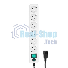 Сетевой фильтр Гарнизон ЕНW-0 0,5 м 6 розеток белый для UPS 
