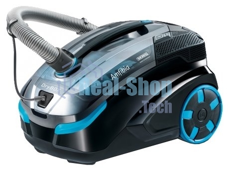 Моющий пылесос Thomas DryBOX Amfibia черный/голубой, 325/1700 Вт, уборка влажная/сухая/сбор жидкости, пылесборник контейнер 2.6 л