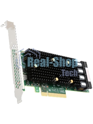 Адаптер HBA SAS 9400-16i SGL (05-50008-00), PCIe 3.1 x8 LP, Tri-Mode SAS/SATA/NVMe 12G HBA, 16port(2*int SFF8643), 3416 IOC