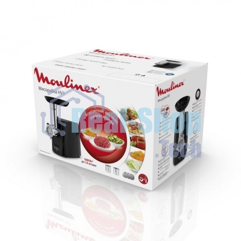 Мясорубка электрическая Moulinex ME112832 1600Вт черный/серебристый