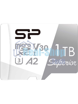 Флеш карта microSDXC 1Tb Class10 Silicon Power SP001TbSTXDA2V20SP Superior + adapter