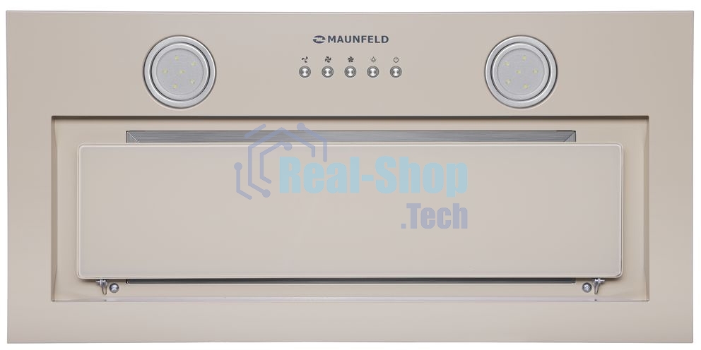 Вытяжка встраиваемая Maunfeld TRAPEZE 602IG бежевый, 60 см, 1150 куб. м/ч, 54 дБ