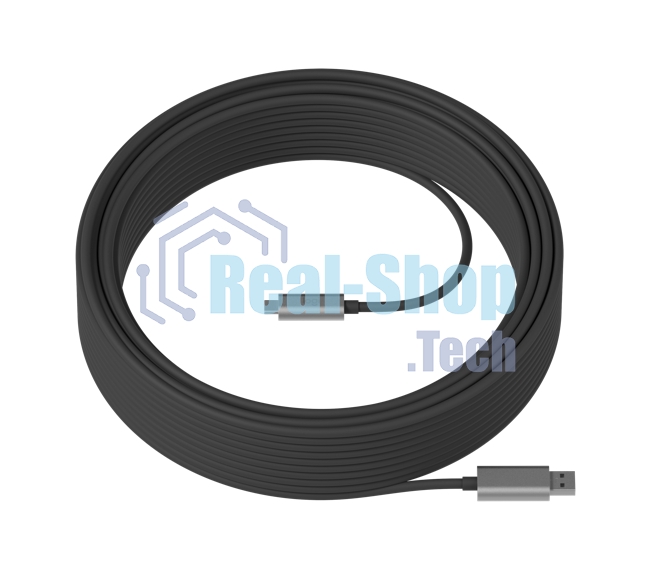 Кабель Accessory Logitech STRONG USB 3.1 CABLE 10 M, графитовый