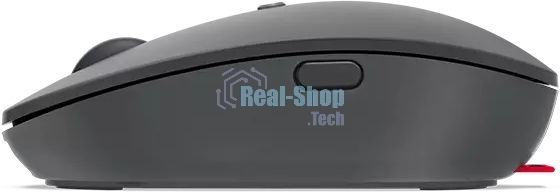 Мышь беспроводная Lenovo Go серый, 2400 dpi, радиоканал, USB-C, кнопки - 3