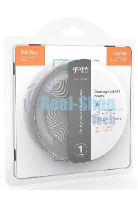 Лента светодиодная Basic Gauss 12V 9,6W/m 624lm/m 3000K IP20 LED 3m 1/100