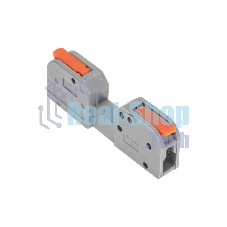 Клемма Rexant СМК 222-421R проходная разъемная 1 полюс серая 0,2-2,5/4мм² (50 шт/уп)