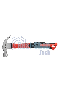 Молоток-гвоздодер Matrix ''optimal'', 450 г, боек c магнитом,фибергласовая обрезиненная рукоятка