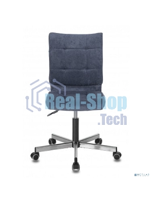 Кресло Бюрократ CH-330M/LT-27 темно-синий, экокожа, 120 кг, механизм качания, без подлокотников