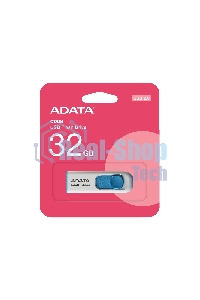 Флешка USB ADATA C008 (AC008-32G-RWE), 32Gb, USB 2.0, R/W 15/5, белый/синий