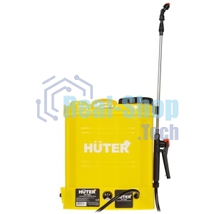 Опрыскиватель аккумуляторный Huter SP-12AC, аккумуляторный, ранцевый, 12л, желтый/черный