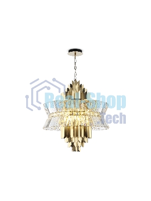 Люстра Ambrella light LH41023/18 BS/CL латунь/прозрачный E14*18 max 40W D700*750