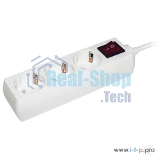 Удлинитель ИЭК WYP10-16-03-03-ZK-N 3х3 м с заземл. 16А IP20 У03К с выкл. ПВС 3х1