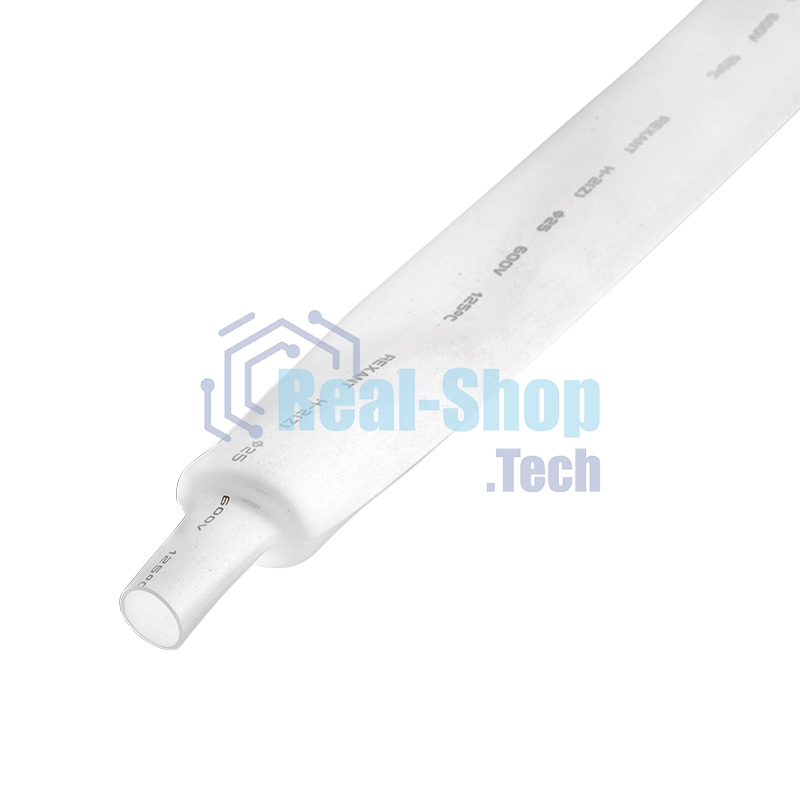 Трубка термоусадочная Rexant 25.0/12.5 1м белый