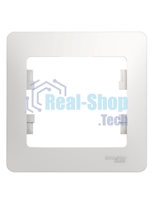 Рамка 1-м Glossa белый SchE GSL000101