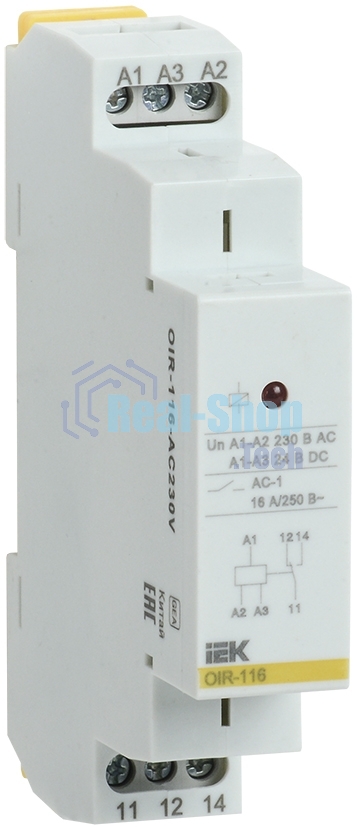 Реле промежуточное OIR 1 конт. (16А) 230В AC ИЭК OIR-116-AC230V