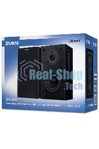 Акустическая система Sven SPS-614 2.0 (2x20W, Bluetooth, дерево, black)