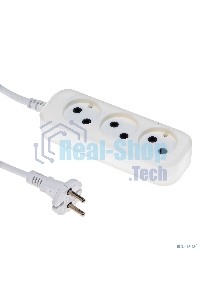 Сетевой удлинитель Buro BU-PSL3.1/W 1.5 м (3 розетки) белый (пакет ПЭ)
