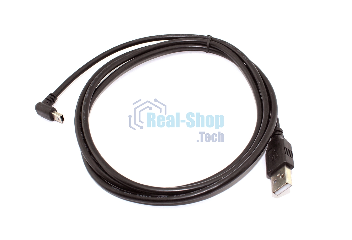 Кабель USB Type A на Mini USB угол вниз 1,5 м