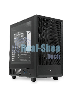 Компьютерный корпус HSPD M310, Mesh Mini-tower, черный, TG, 0.4 SPCC, 3x120мм ARGb mATX, mITX 180/280/160мм 1x2.5