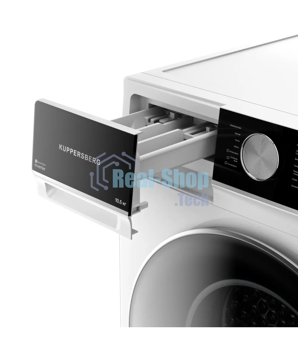 Стиральная машина Kuppersberg WM 600 W белая, загрузка фронтальная 10.5кг, 1200 об/мин., класс: A+++