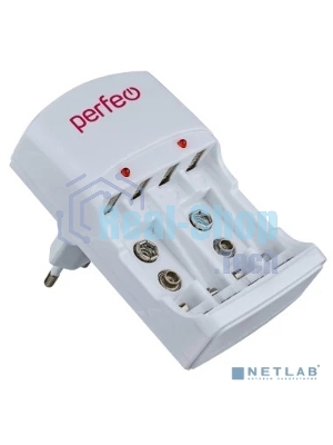 Зарядное устройство Perfeo PF_B4048 PF-VN-421 Ni-MH/CD, 220V, 4 слота, AA/AAA/9V, таймер