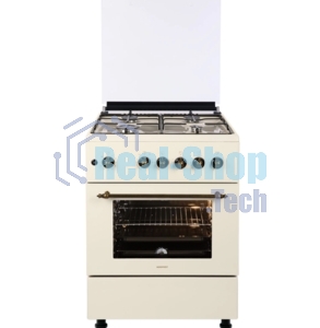 Плита газовая Nordfrost GG 6061 Y бежевый, конфорок 4 шт, духовка 63 л, 60 см x 89 см x 60 см