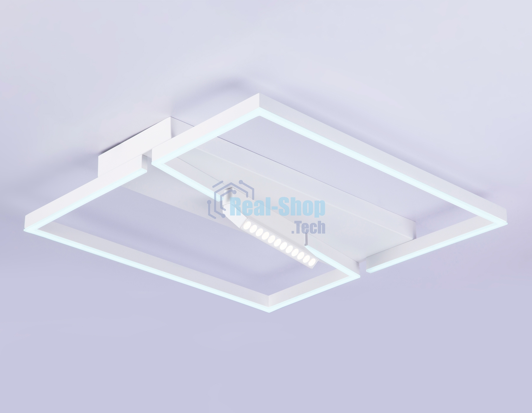 Светильник Ambrella light FL51465/1+1 WH белый 85W 3000K-6400K+4200K 600*600*110 (ПДУ РАДИО 2.4G)
