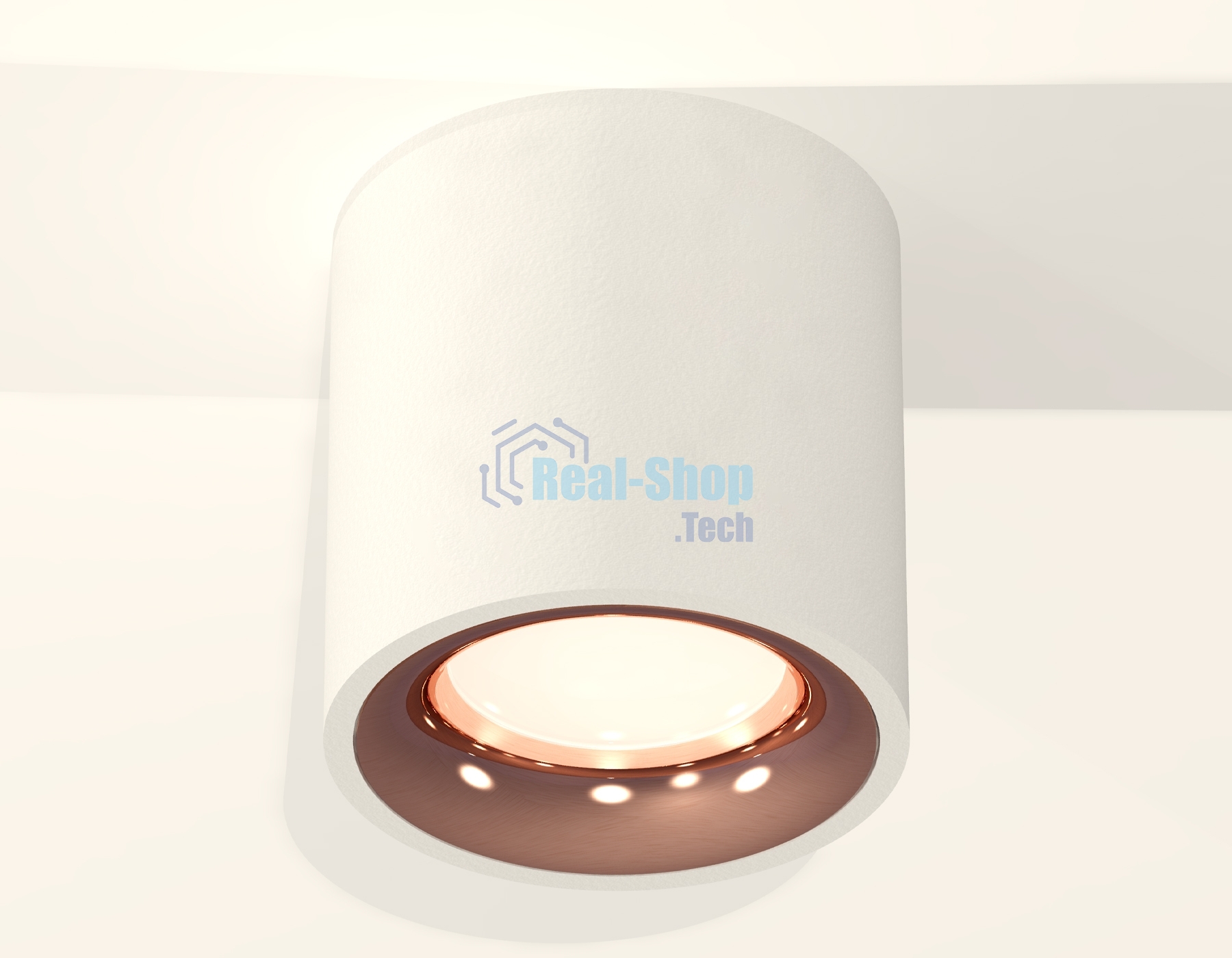 Светильник Ambrella Light XS7531025 SWH/PPG белый песок/золото розовое полированное MR16 GU5.3 (C7531, N7015)