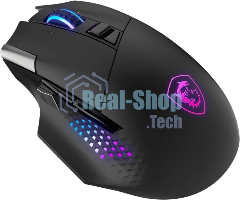 Мышь MSI VERSA PRO W черный оптическая 26000dpi беспров. BT/Radio USB (S12-4301340-CLA)