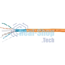 Кабель витая пара экранированная Cabeus SFTP-4P-Cat.6-SOLID-LSZH SFTP (SF/UTP), категория 6, 4 пары 0,57мм (23 AWG), одножильный (305 м)