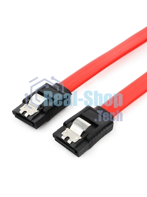 Кабель интерфейсный SATAIII Cablexpert CC-SATAM-DATA-0.3M, 30 см, 7pin/7pin, защелка, пакет