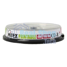 Диск CD-R Mirex 700 Mb, 48х, Cake Box (10), Ink Printable (10/300)